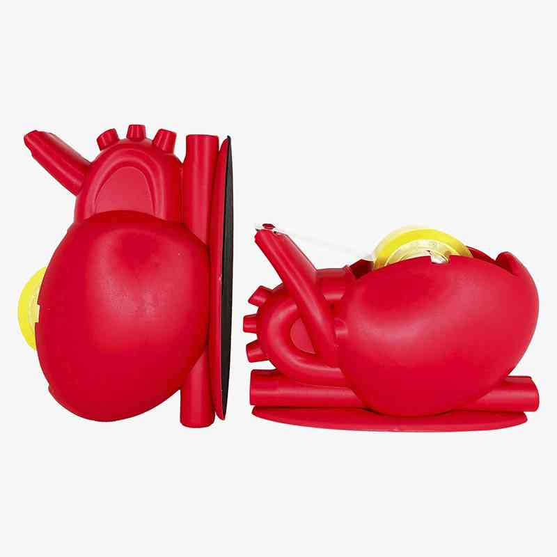 Dispensador de cinta adhesiva en forma de corazón