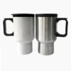 Jarro Mug color Blanco y Plata