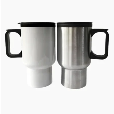 Jarro Mug color Blanco y Plata